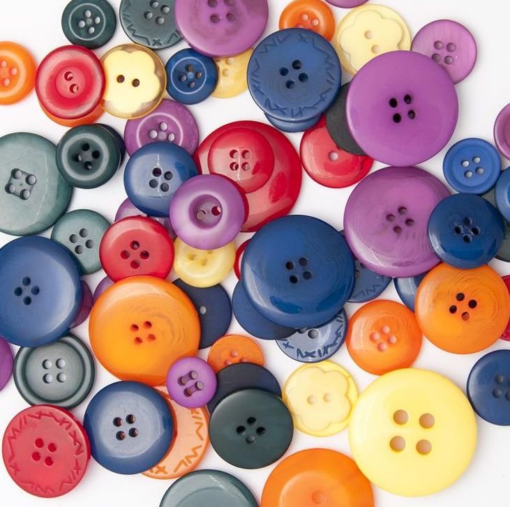 50g BRIGHT Buttons