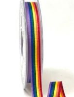 Rainbow ribbon 10mm - 2 metres 