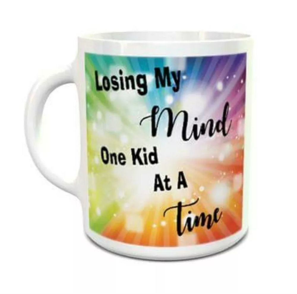"Losing my mind, one kid at a time" mug