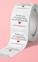 Thank you for supporting my small business, personalised stickers 