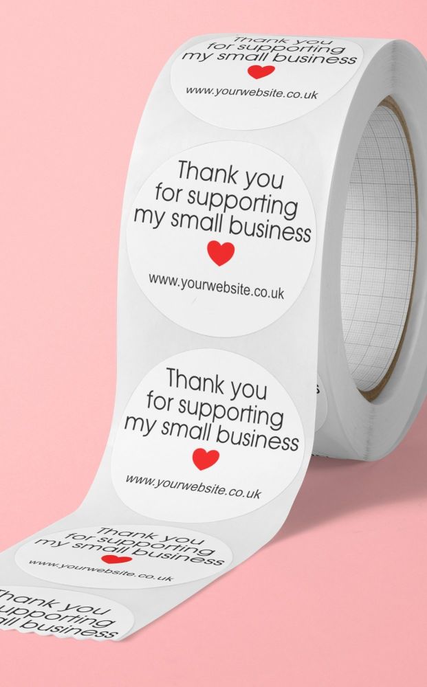 Thank you for supporting my small business, personalised stickers 