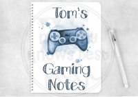 Notebook - personalised gaming notes, notepad 