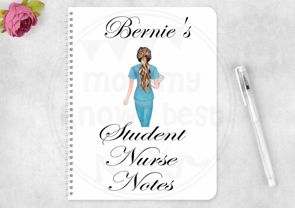 Notebook - personalised Student nurse note book