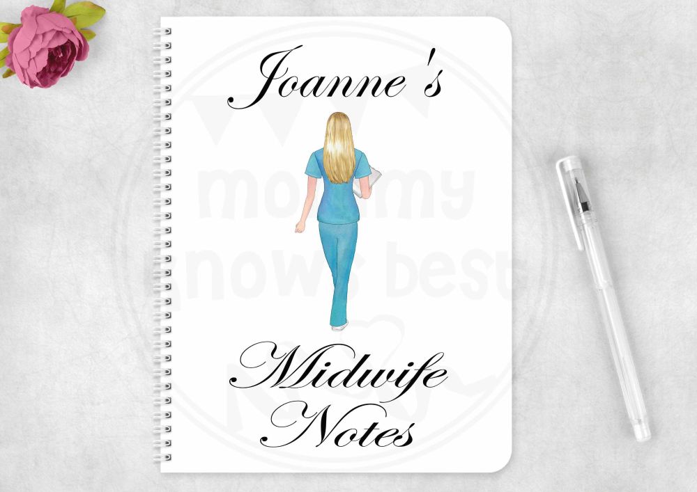 Notebook - personalised midwife note book