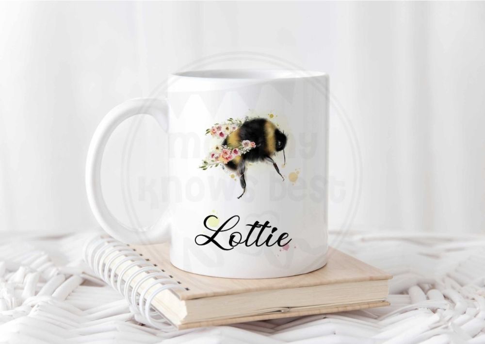 Bee mug - personalised 