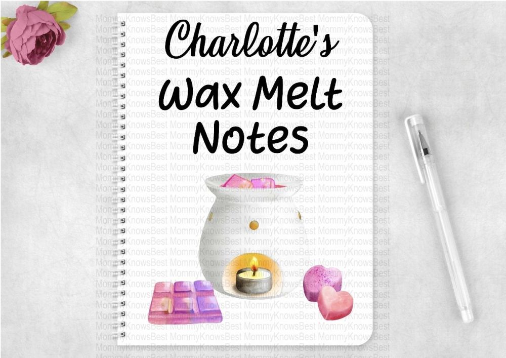 Wax melt notes eco friendly notebook - personalised 