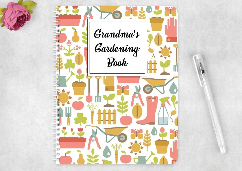 Gardening notebook, eco friendly journal 