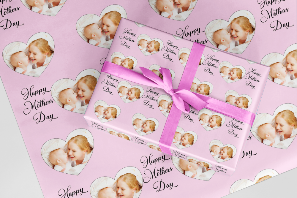 Mothers Day PHOTO wrapping paper. A3 Eco Friendly, recycable high quality p