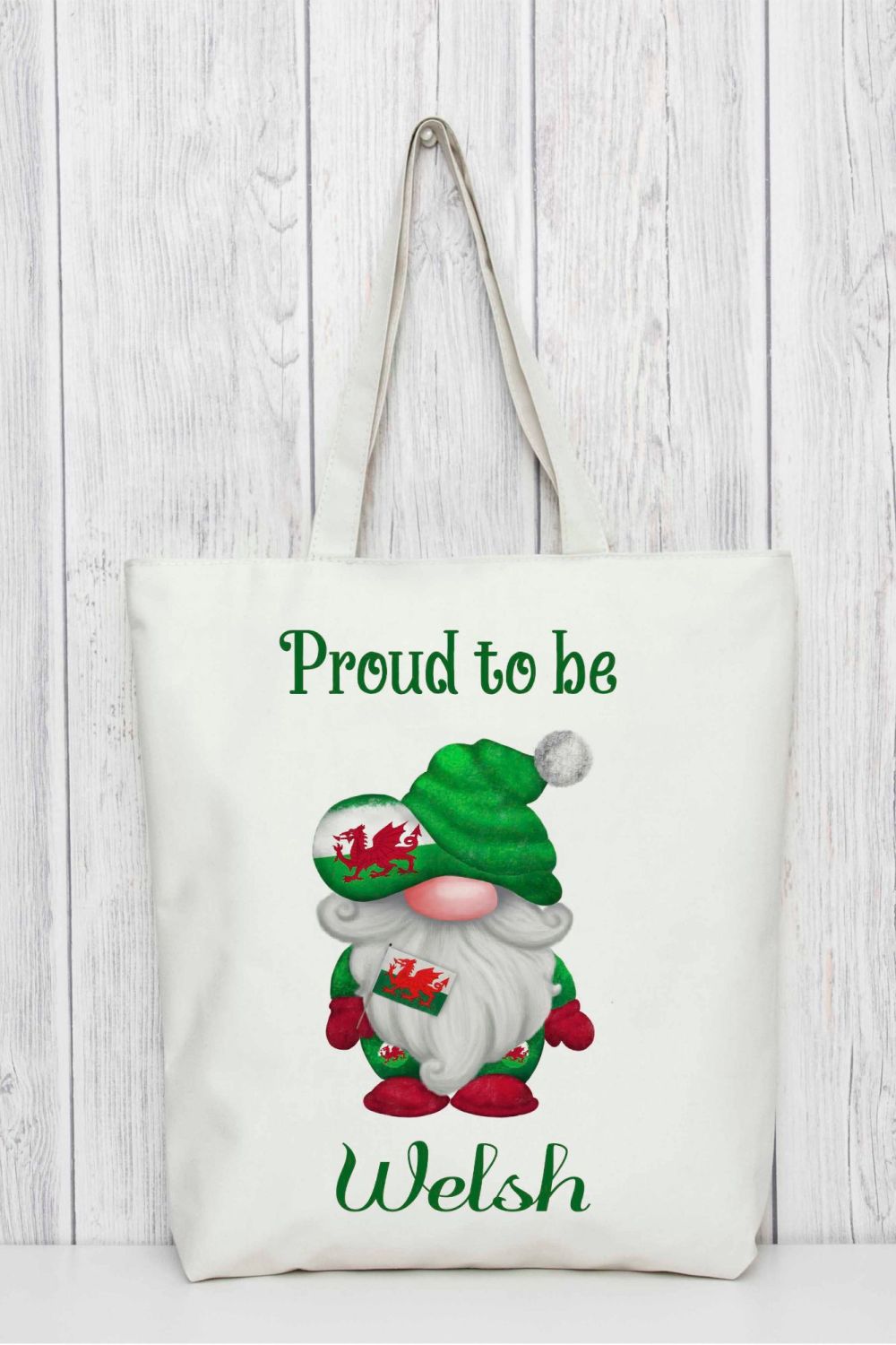 Proud to be Welsh Tote Bag - Wales Bag for Life