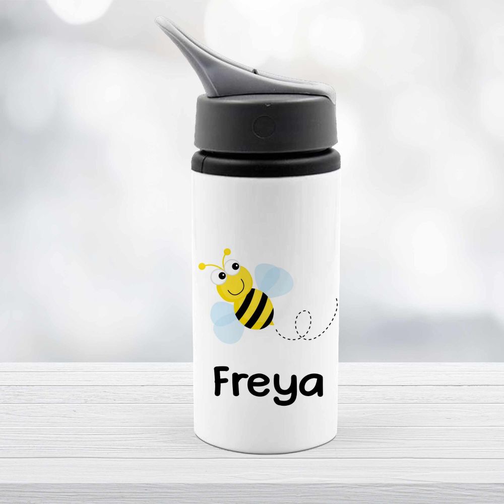 Buzzing Bee Drinks Water Bottle Personalised
