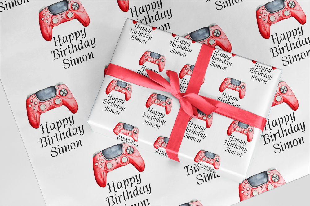 Gamer controller wrapping paper  - A3 Eco Friendly  V1