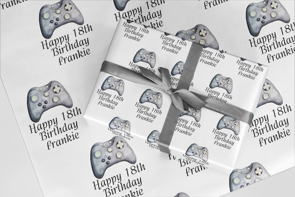 Gamer controller wrapping paper  - A3 Eco Friendly  V2