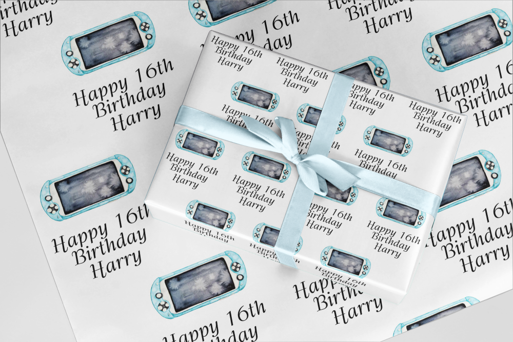 Gamer controller HANDHELD wrapping paper  - A3 Eco Friendly  V4
