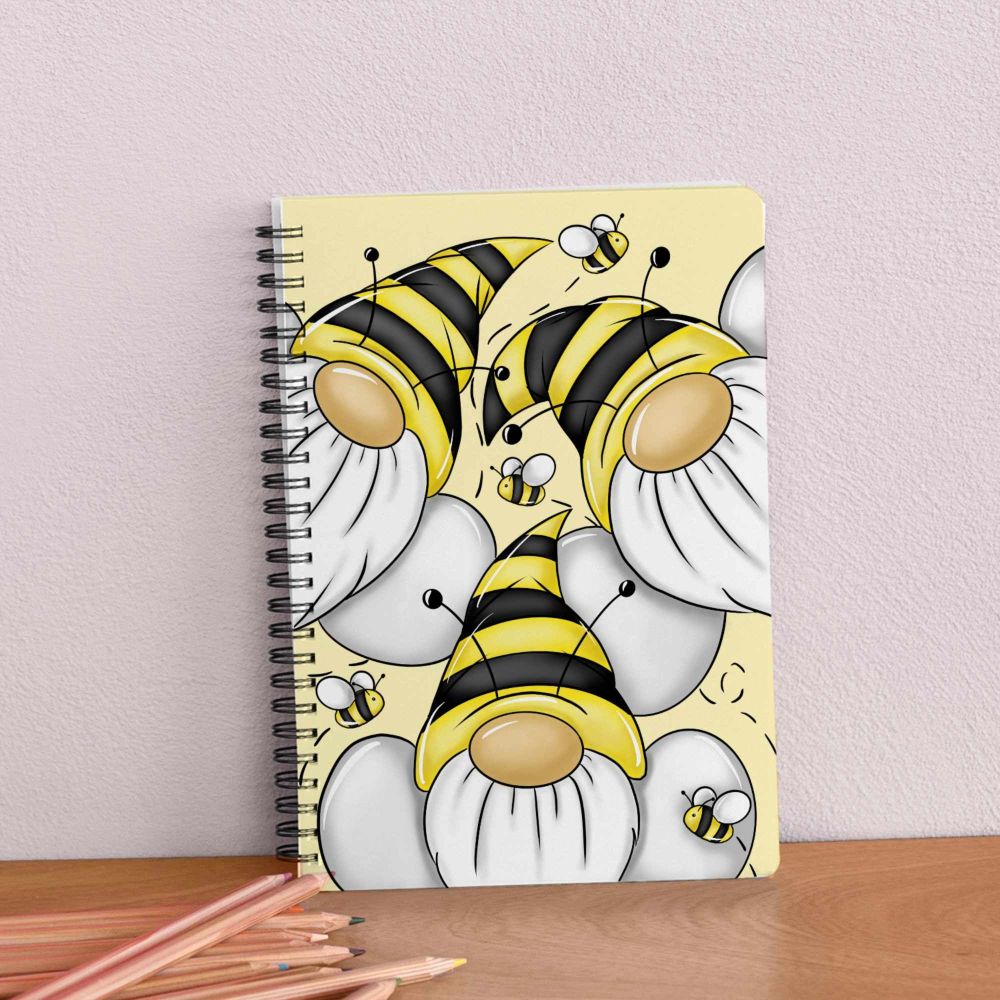 Bee Gonks notepad - eco friendly journal