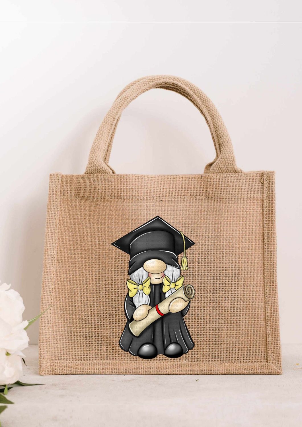 Graduation Gonk JUTE Gift Bag