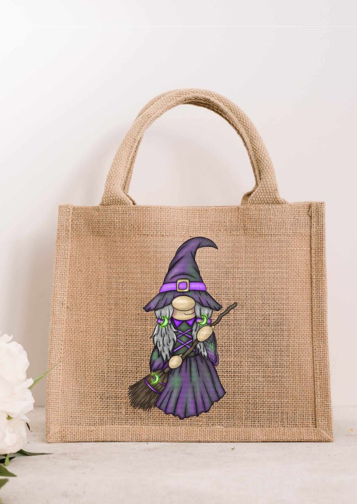 Witch Gonkette / Gonk JUTE Gift Bag