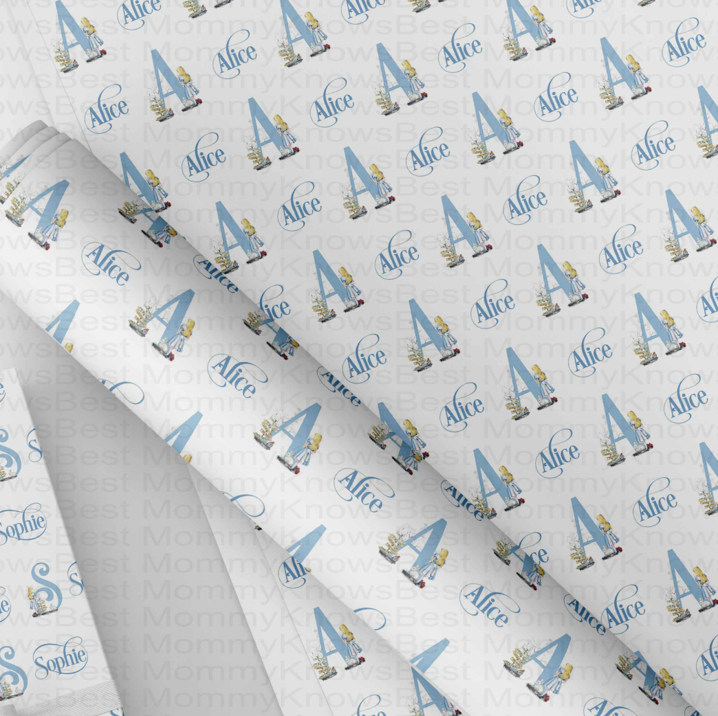 Alice Princess wrapping paper  - A3 and rolls Eco Friendly Paper