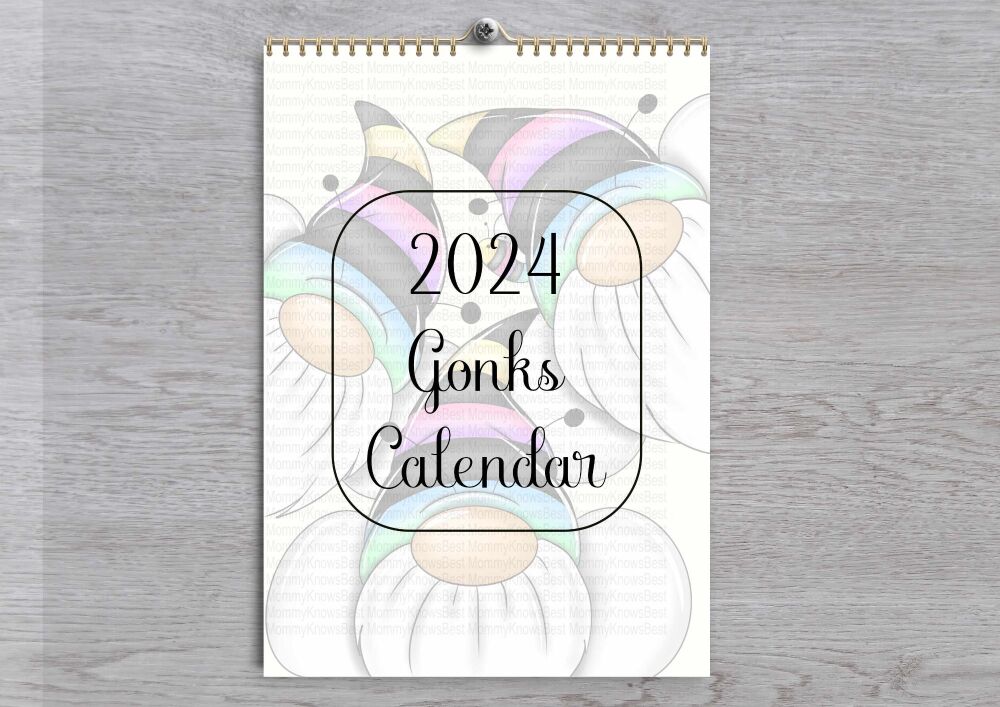 Gonks 2024 Calendar