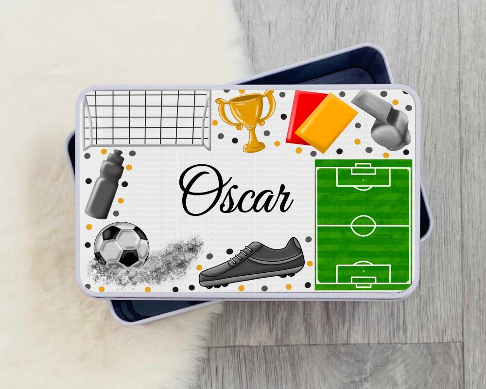 Football Tin, personalised Footy tin