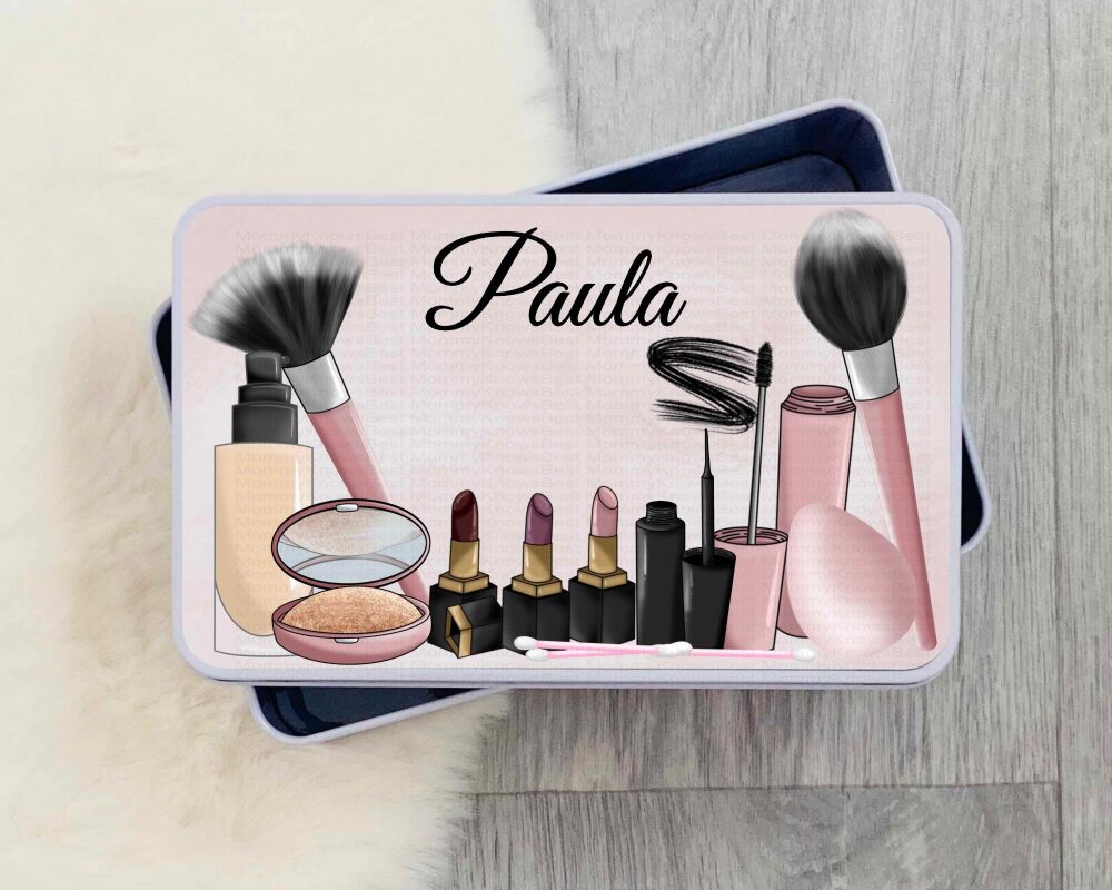 Make up Tin, personalised bits and bobs tin