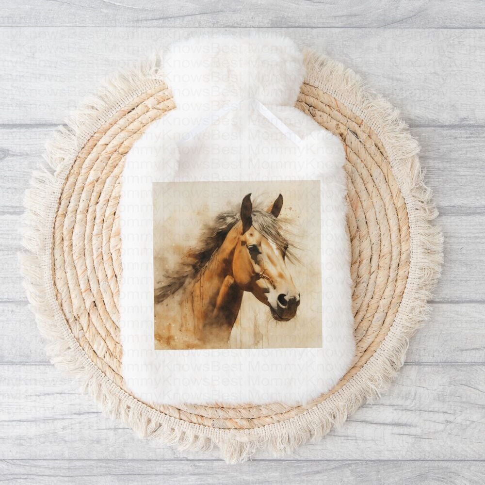 Horse Hot Water Bottle Gift Christmas Present