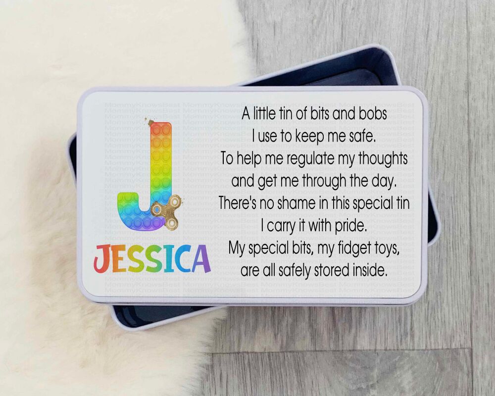 Childrens Mental Health Tin, personalised