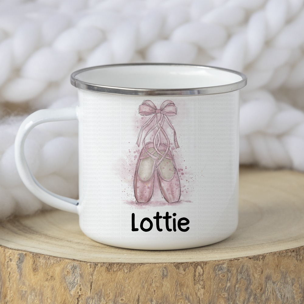 Ballet Dancing Shoes Mug Kids - Enamel / Metal