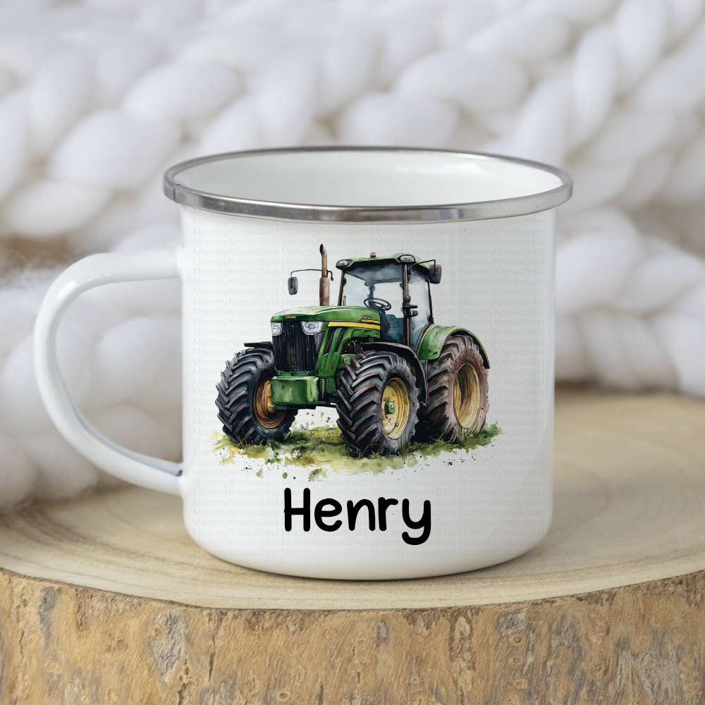 Tractor Mug Kids - Enamel / Metal