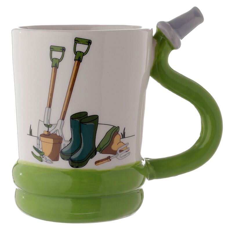 Garden Hose Shaped Handle Ceramic Mug - Garden Hose