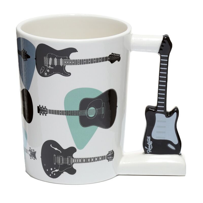 Guitar Shaped Handle Ceramic Mug - Headstock Guitar