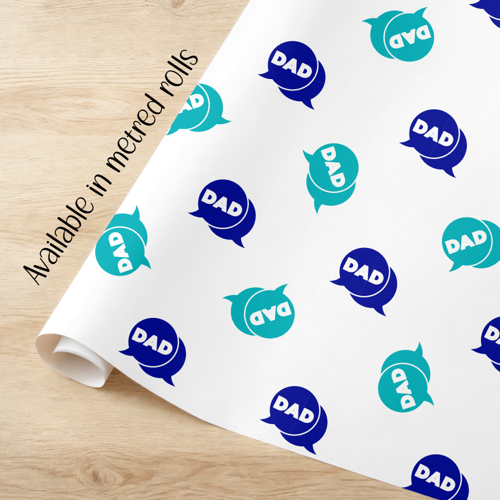 Fathers Day Speach bubble DAD Wrapping paper Rolls