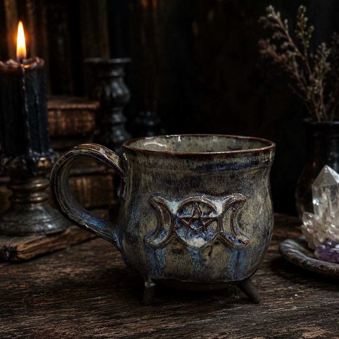 Triple Moon Cauldron Mug