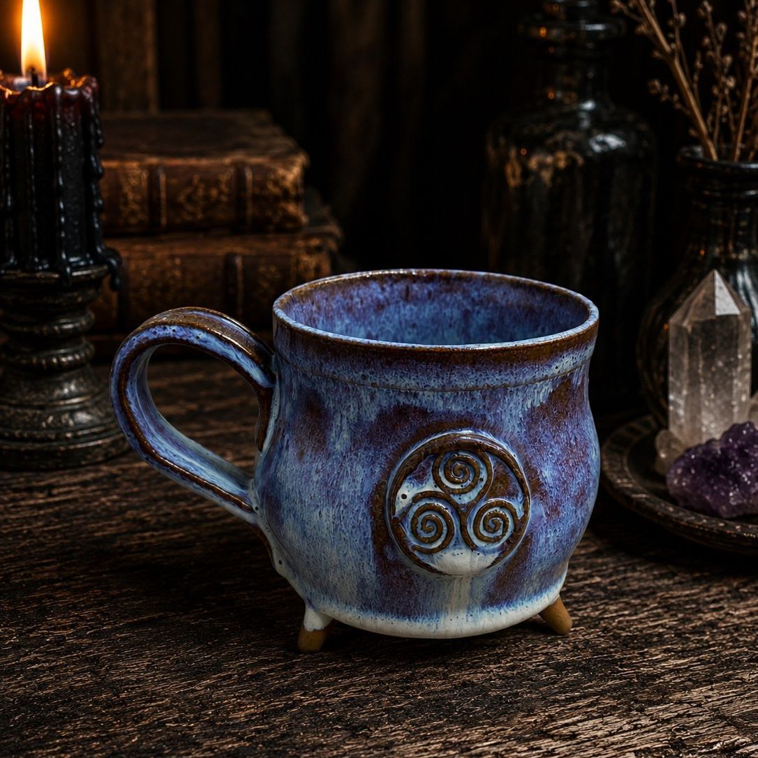 Celtic Triskell Cauldron Mug