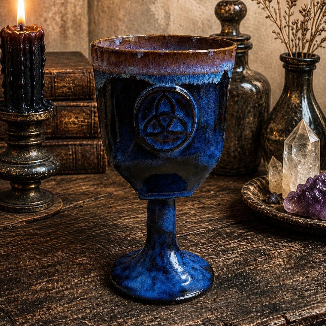 Handmade Goblet in blue