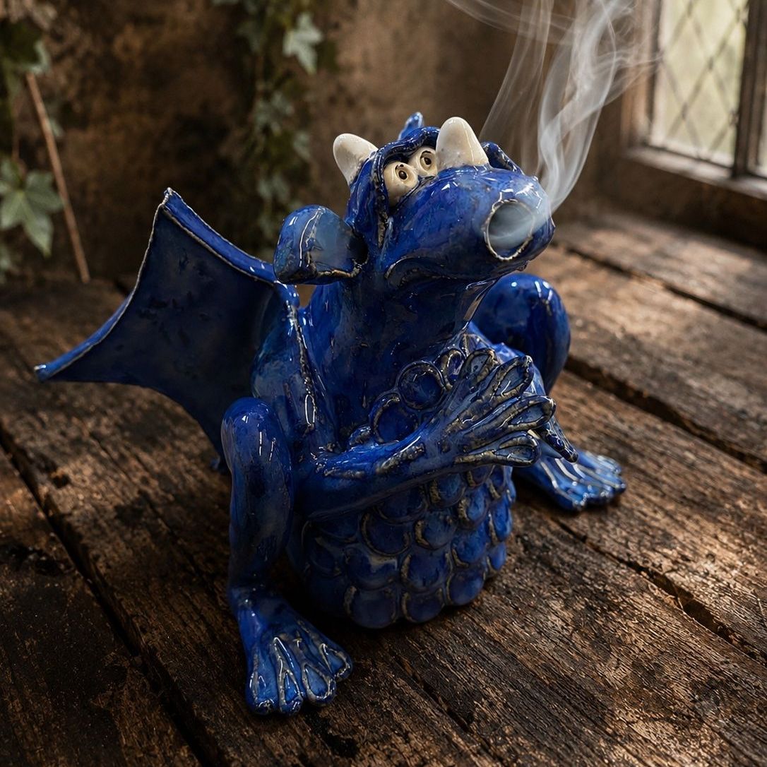 Smoking Dragon - blue
