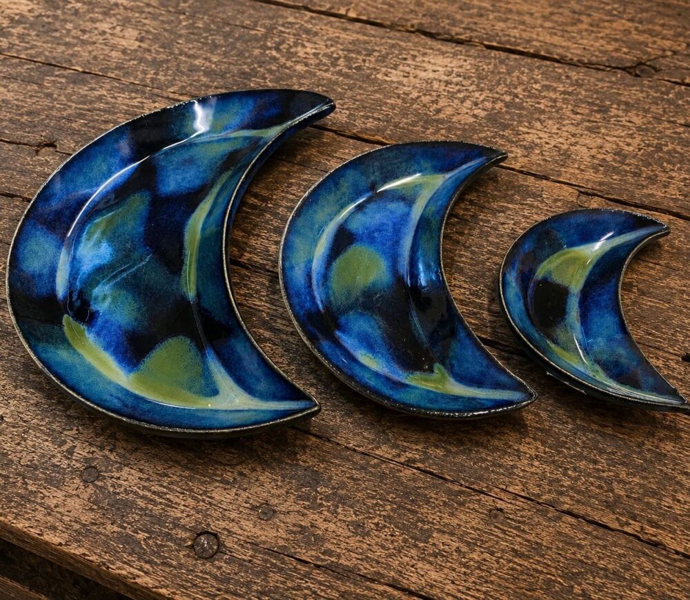 Moon Plates - set of three