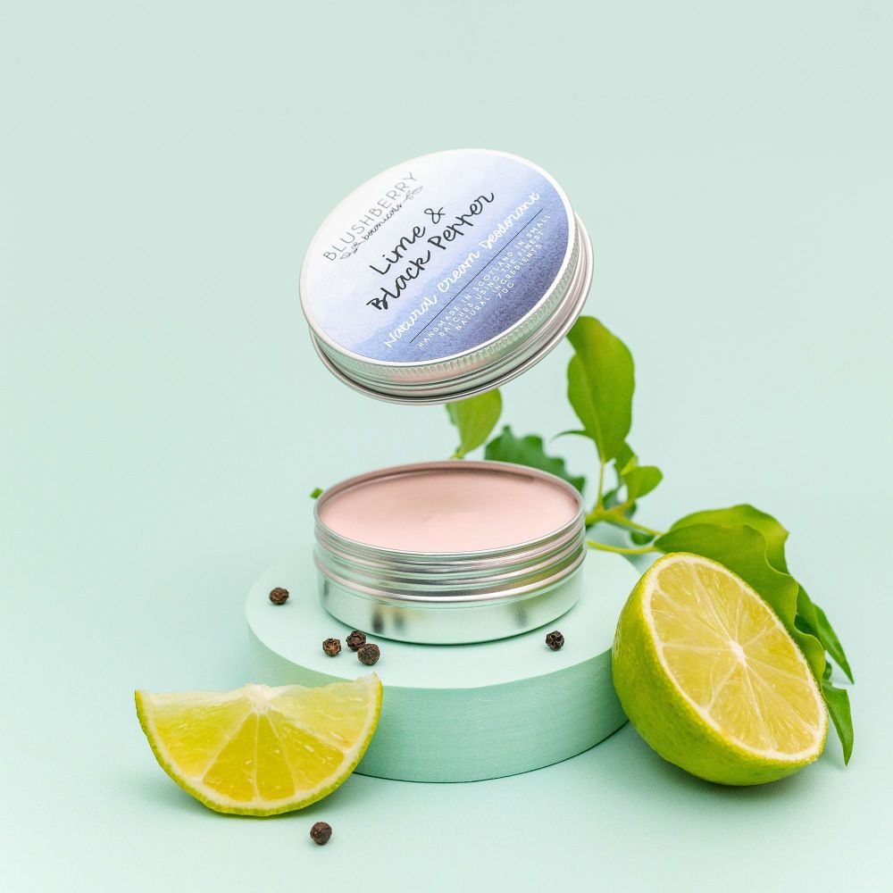 Lime & Black Pepper Natural Cream Deodorant