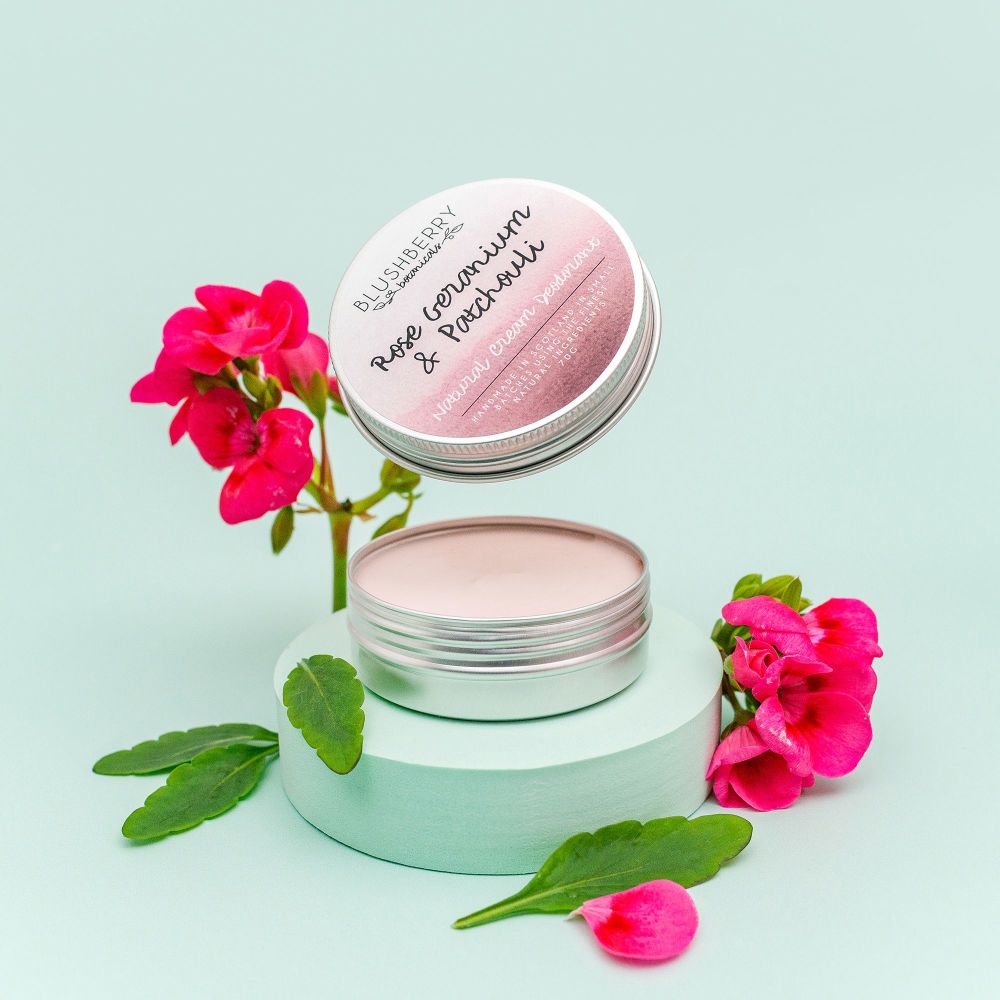 Rose Geranium & Patchouli Natural Cream Deodorant