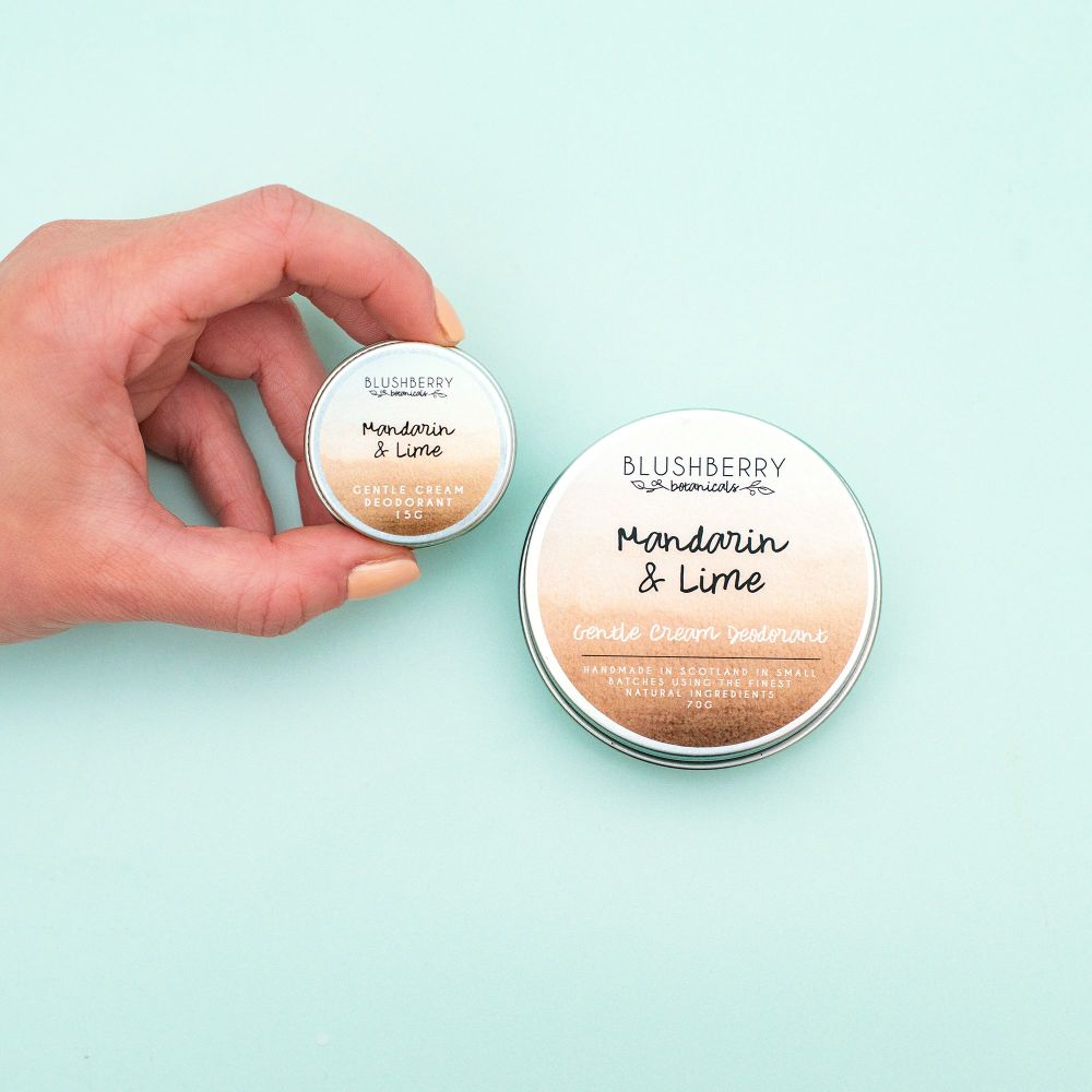 Six Trial Size Natural Deodorants