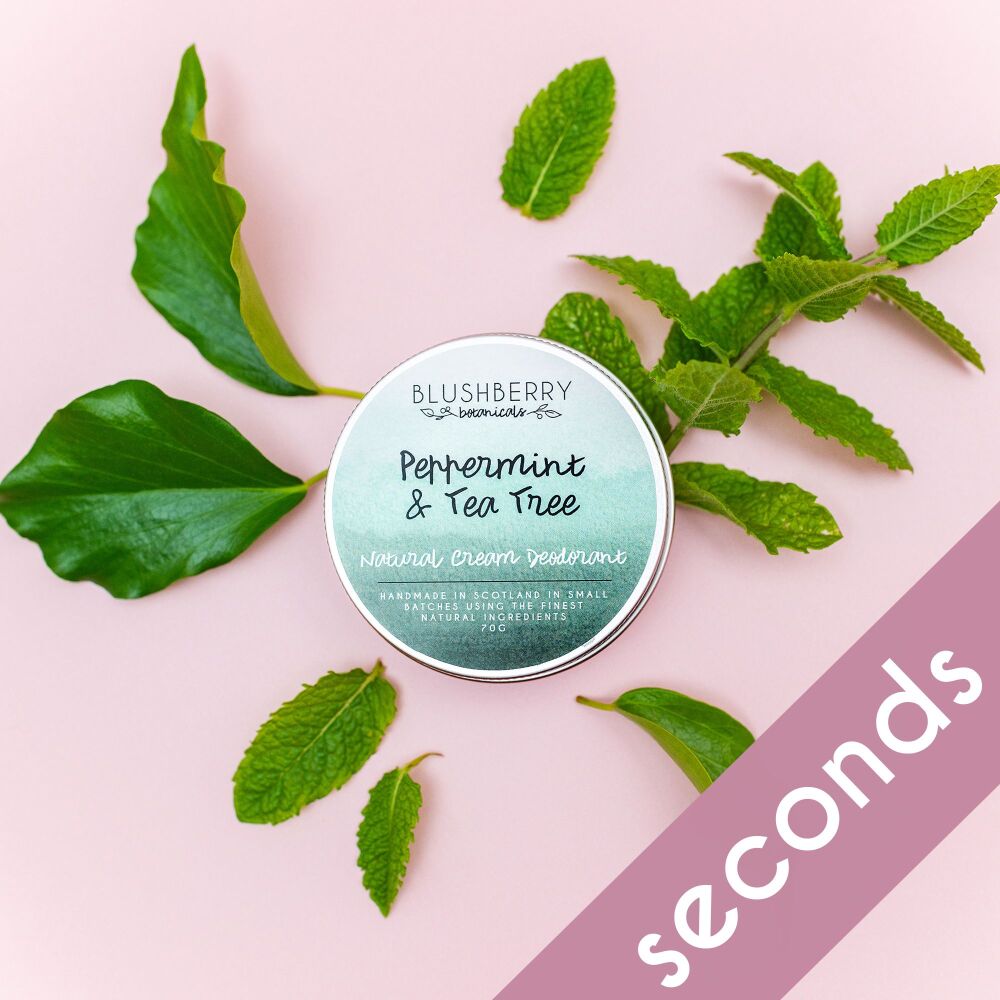 SECONDS: Peppermint & Tea Tree Natural Cream Deodorant