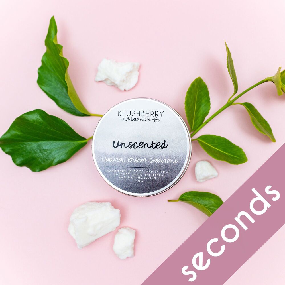 SECONDS: Unscented Natural Cream Deodorant
