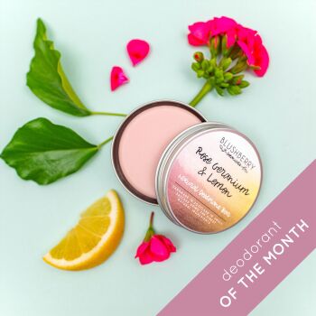 Rose Geranium & Lemon Deodorant Bar