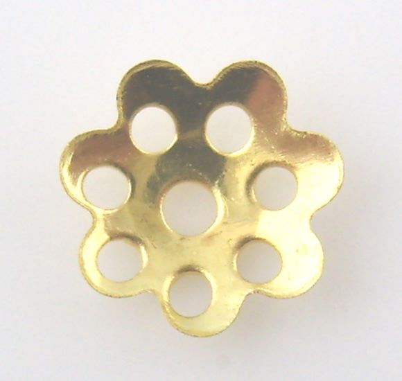 8mm Gold Plated Bead Caps