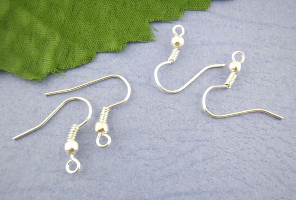 Silver Plated Fish Hook Ear Wires