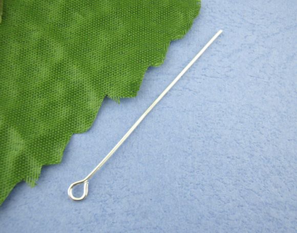 Silver Plated Eye Pins 45mm