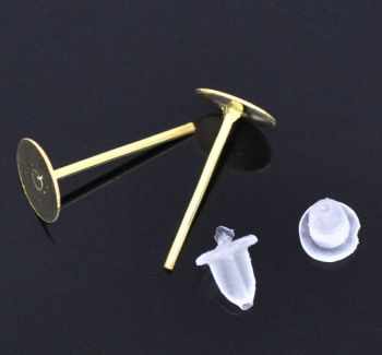 Stud Post Flat Base Earrings