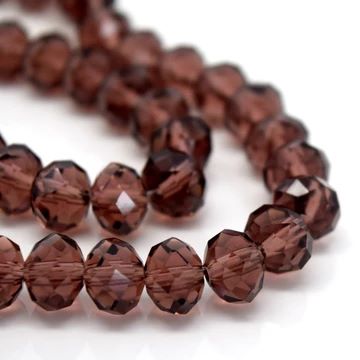Amethyst Faceted Rondelle Bead