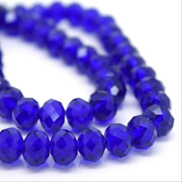 Royal Blue Faceted Rondelle Bead - From £1.50 per string