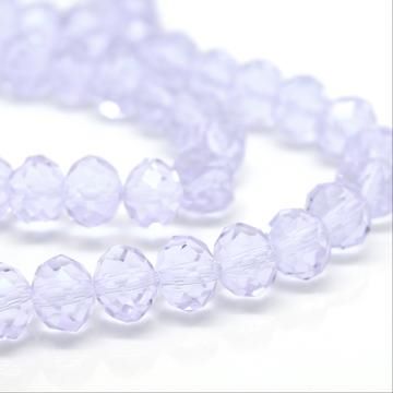 Lilac Faceted Rondelle Bead - From £1.50 per string