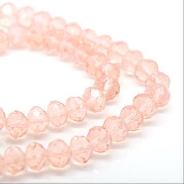 Vintage Rose Faceted Rondelle Bead - From £1.50 per string